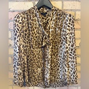 J. Crew Leopard Print Blouse